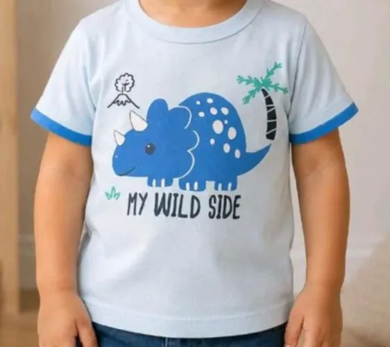 Camiseta dinossauro infantil
