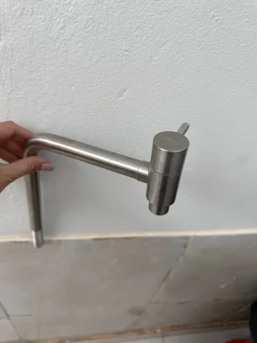 Torneira aço inox de link para cozinha ou banheiro