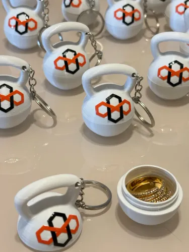 Chaveiro para academia/crossfit porta anel personalizado