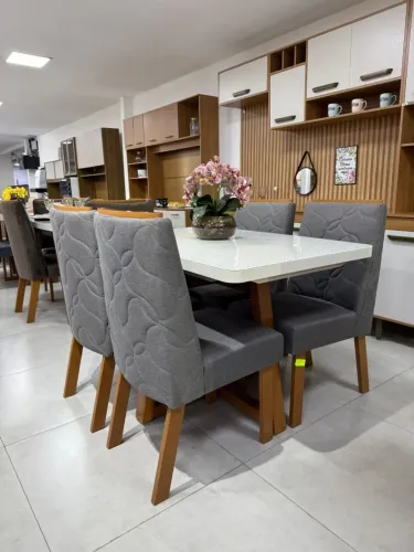 Mesa Adriana 120 + 4 Cadeiras