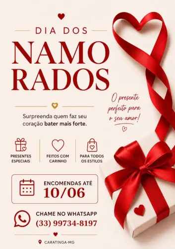 Presente para o dia dos namorados