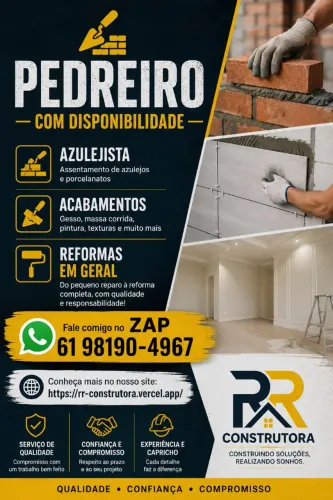 Serviços de reformas.