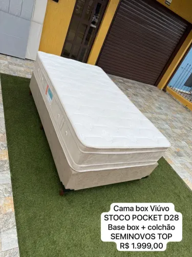 Cama de Viúvo STOCCO SEMINOVO TOP - Entrego!