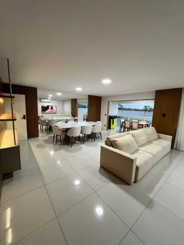 075 Alugo apartamento mobiliado 121m² no Reserva Lagoa na Ponta do Farol - São Luís - MA