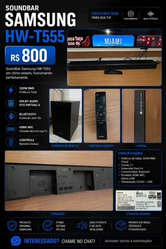 SOUNDBAR SAMSUNG HW - T555