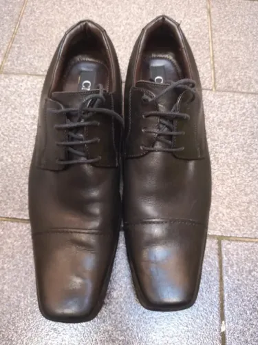 Sapato Social CNS 100% Couro Legítimo -Semi-Novo 40