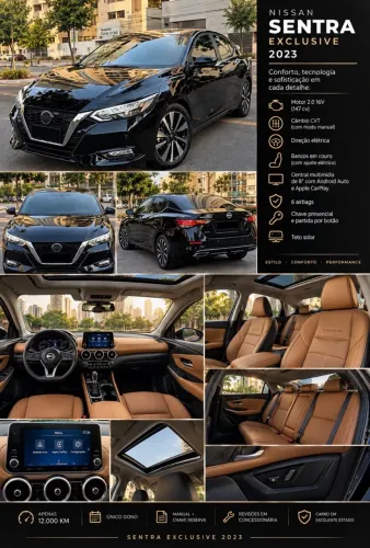 Nissan Sentra Exclusive 2.0 16V Aut. 2023