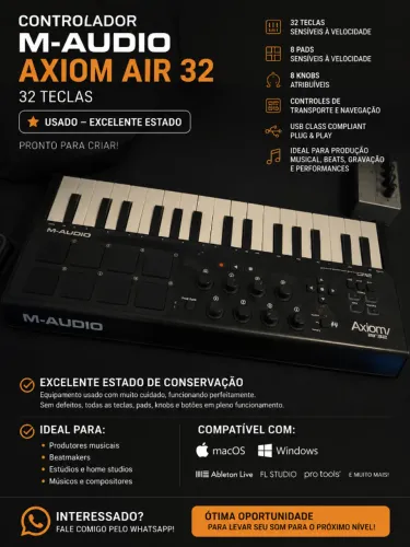 Teclado controlado M-Audio 32 teclas