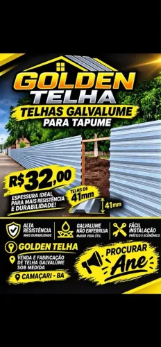 Telha galvalume