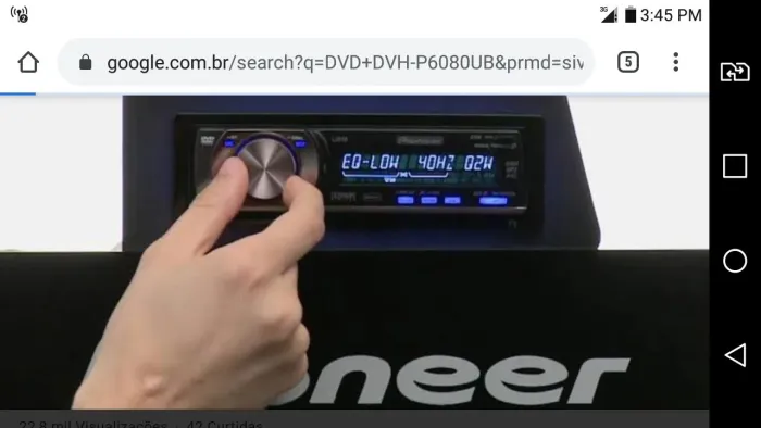 DVD Pioneer USB DVH P6080UB meu desde novo top de linha!