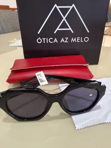 Óculos de Sol Feminino Azmelo Novo com Etiqueta - Case e Sacolinha - R$ 110