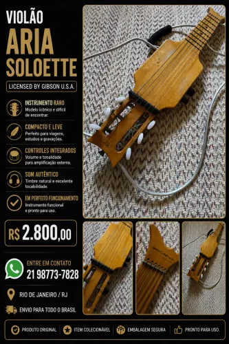 VIOLAO ESTILIZADO ARIA SOLLOETTE (raridade)
