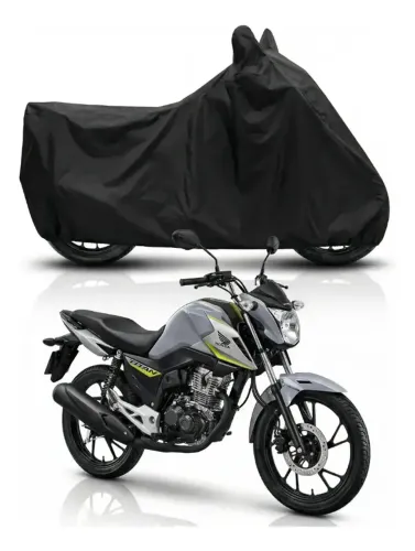 Capa de Moto De Couro Sintético - Proteção Sol e Chuva