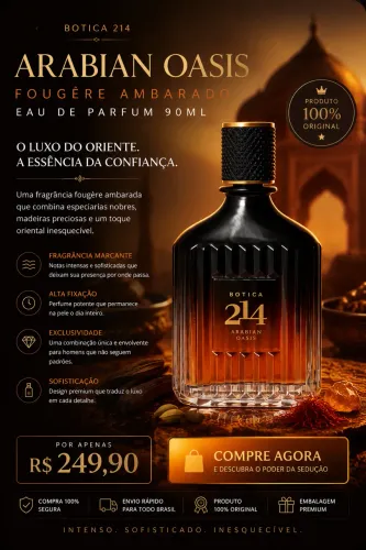 Botica 214 Arabian Oasis Fougère Ambarado Eau De Parfum 90ml