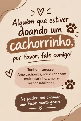 Doação de cachorro