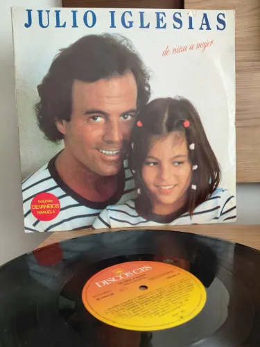 disco vinil julio iglesias de niña a mujer