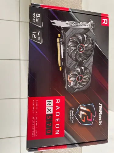 PLACA DE VÍDEO RX 570 8GB GDDR5, AsRock