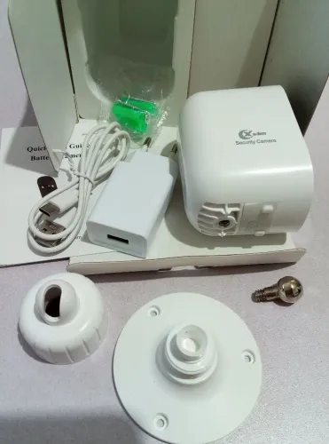 Battery Câmera de Segurança 4MP visão noturna recarregavel