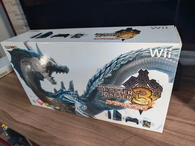 Nintendo Wii Edição Monster Hunter Japonês Completo