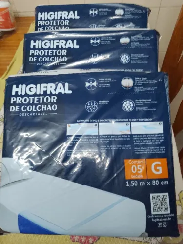 Kit com 3 unidades de Protetor de Colchão Higfral G