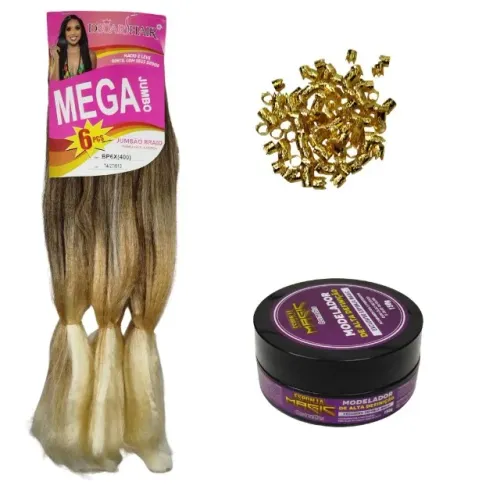 Kit Jumbo 400g + pomada de 150g + kit anéis