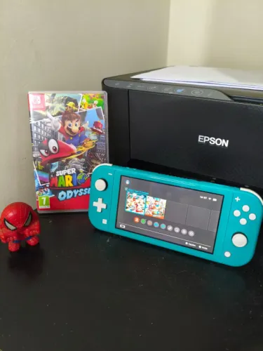 Nintendo Switch Lite Turquesa + Mario Odyssey Mídia Física