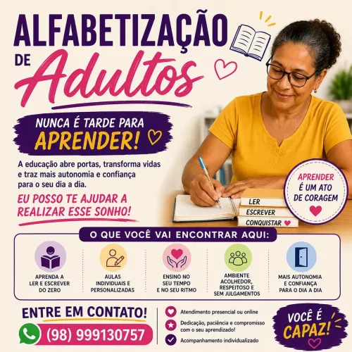 ALFABETIZAÇÃO PARA ADULTOS!