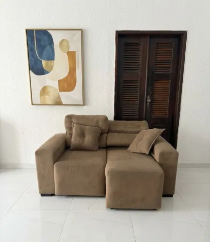 Vendo sofá retrátil reclinável nada rasgado todo ok