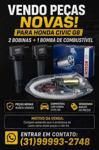 Bobinas e Bomba de combustível Honda 