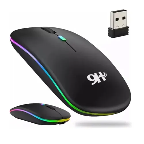 Mouse gamer RGB sem fio Novo