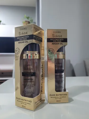 Óleo Nutritivo Eudora Siàge Argan Oil 60ml ? Reconstrói os Fios