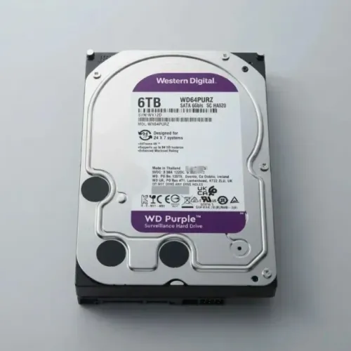 Hd Interno 6tb Wd Purple Sata 3,5 64mb De Cache
