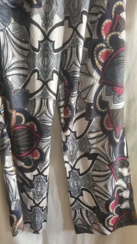 Calça comprida estampada GG Viacose 