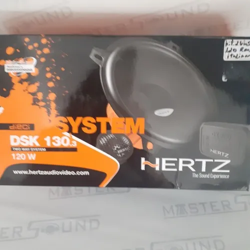 Kit 2 vias. HERTZ.  DSK 130.3. Italiano. 5". 120RMS.  Garantia. Novo. Instalado. 