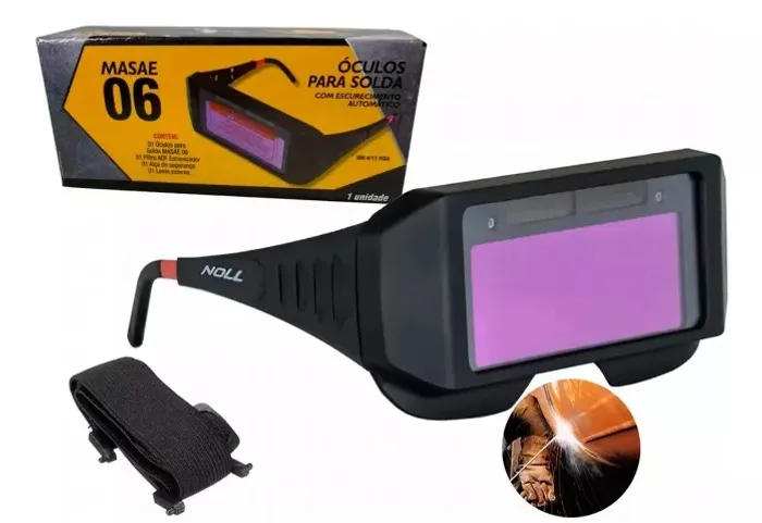 Óculos De Solda para Soldador Protecao Epi Incolor Com Escurecimento Automático