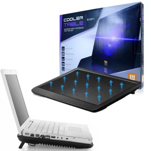 Suporte Base USB Cooler Ventilação e Resfriamento Para Notebook