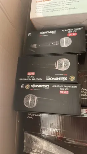 Microfone Novos +cabo+Entrega Hoje