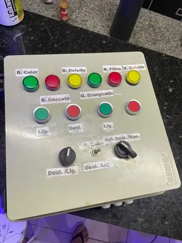 Painel Comando para 2 Bombas De Piscina 220v + controle Aquecedor + Timer