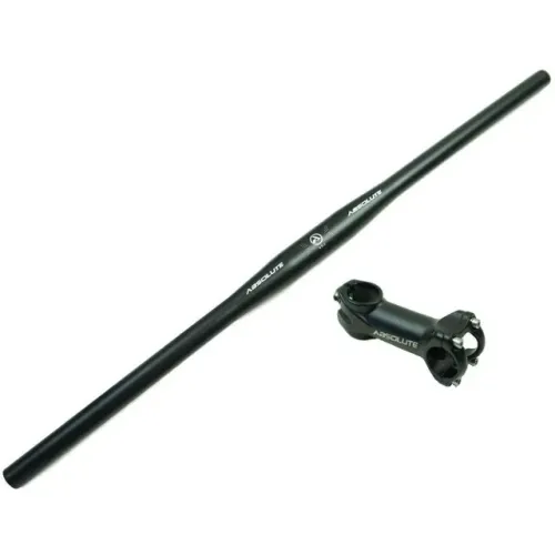 Guidão MTB Absolute Alumínio 720mm + Mesa Avanço 60-70-80-90-100mm 31.8mm 6º 6025