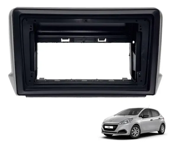 Moldura Multimidia 9 Polegadas Peugeot 208 2008 G1 2014/2022