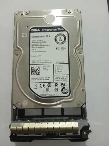 DISCO RÍGIDO DELL 3TB 7.2K 3.5 SAS 6GB COM GAVETA - MODELO: 04CMD9