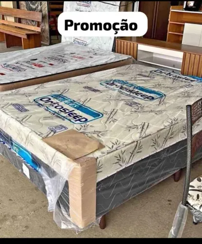 Cama box casal (novo) brinde