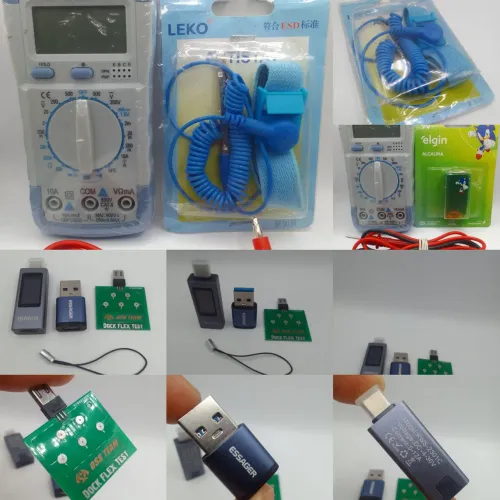 Kit de Teste para Conectores Flexíveis de Celular