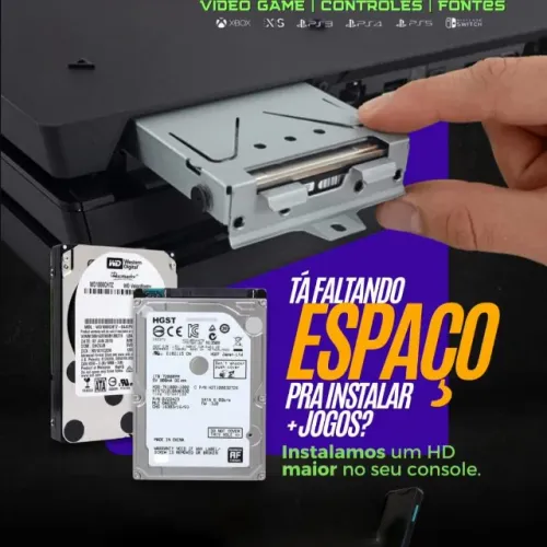 Aumento de HD do ps4.Xbox one