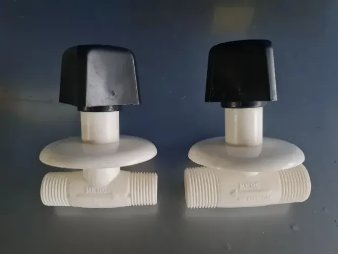 10 Registro pvc branco