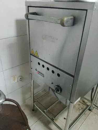 Forno Inox a gás Venâncio Don Bidone 127v... Funcionando Perfeitamente 
