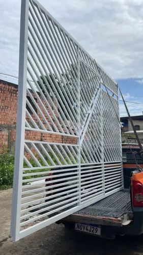 Portão galvanizado show de promoção
