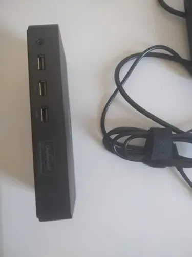 Dell Estação de ancoragem USB 3.0 Ultra HD/4K com tela tripla (D3100), preta