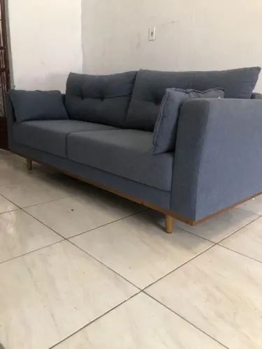 Estofado retro 2.20 super confortável em linho 