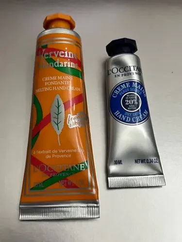 kit 2 cremes para mãos loccitane mandarine exclusivo raro e tradicional 